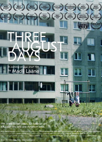 Three August Days poster