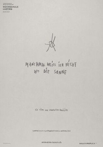 Sometimes i don't know where the sun poster