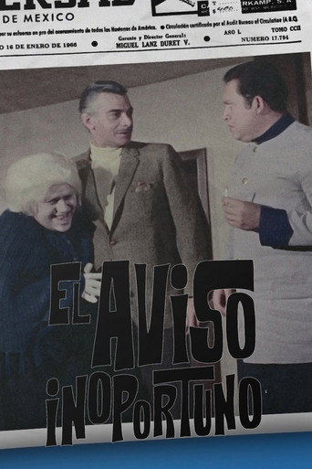 El aviso inoportuno poster